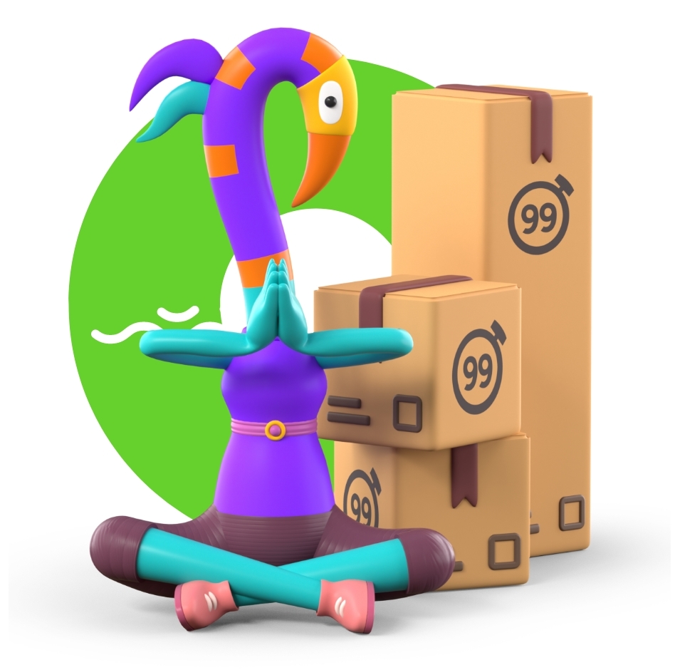 Persona usando plataforma logística Freight99